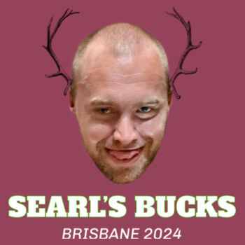 Searl Bucks Tee PINK Design