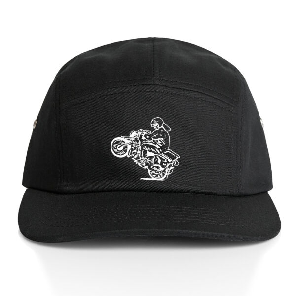 postie wheelie 5 panel hat Thumbnail